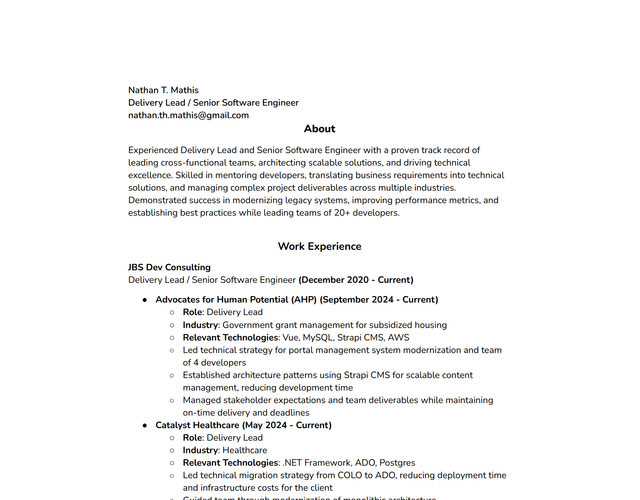 Resume